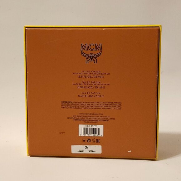 Michael Cromer Munich MCM Gift Set 3 Piece Roller Ball BNIP Cognac Viseto laurel - Picture 10 of 10